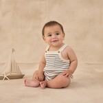 Rylee + Cru LLC ASHTON KNIT ROMPER MARINE STRIPE