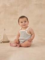 Rylee + Cru LLC ASHTON KNIT ROMPER MARINE STRIPE
