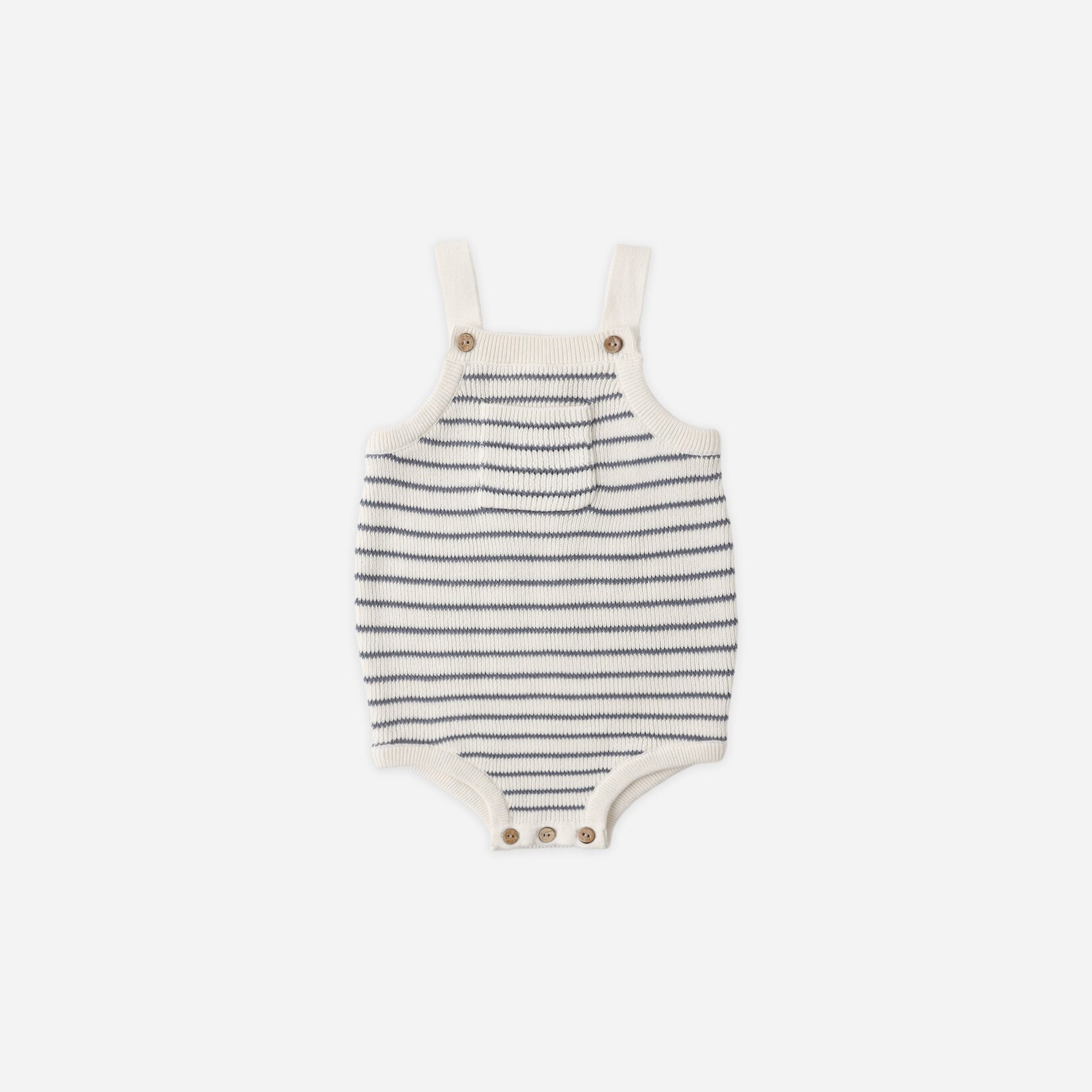 Rylee + Cru LLC ASHTON KNIT ROMPER MARINE STRIPE