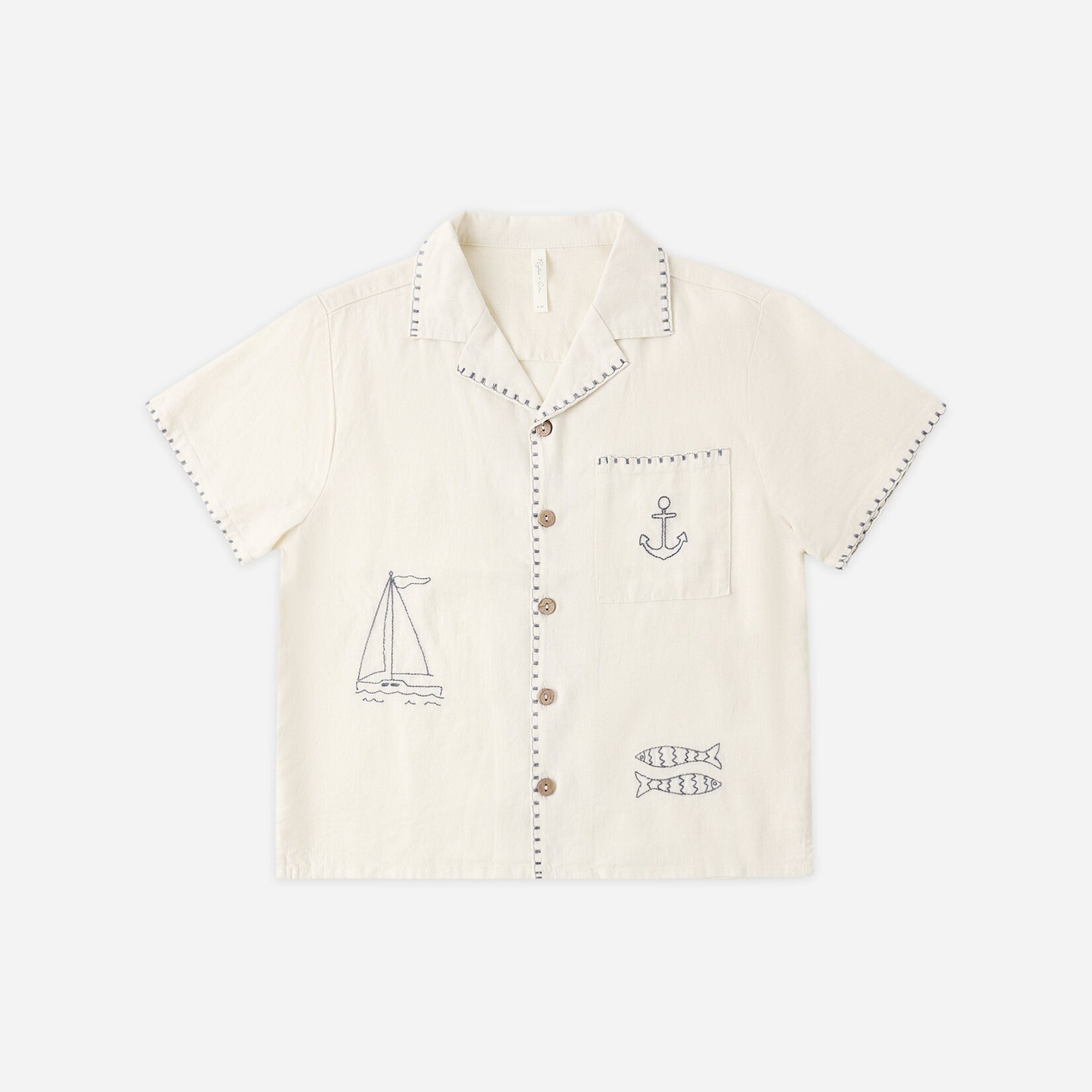 Rylee + Cru LLC LAPEL COLLAR SHIRT SAILOR
