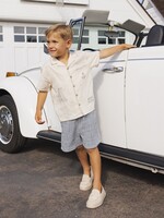 Rylee + Cru LLC PERRY SHORT MARINE GINGHAM