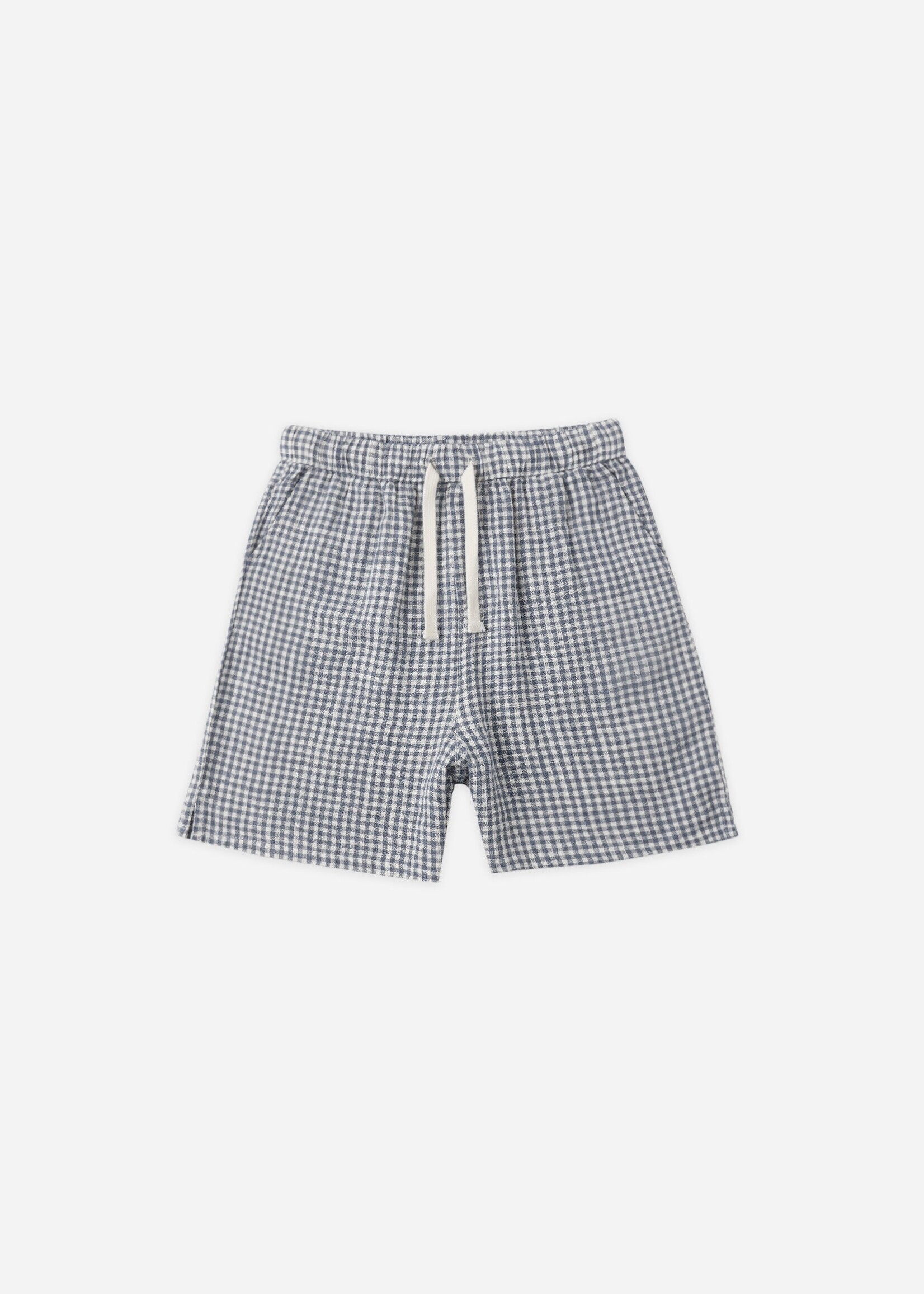 Rylee + Cru LLC PERRY SHORT MARINE GINGHAM