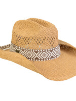 Tan, Paperbraid Western, Brim 3.5"