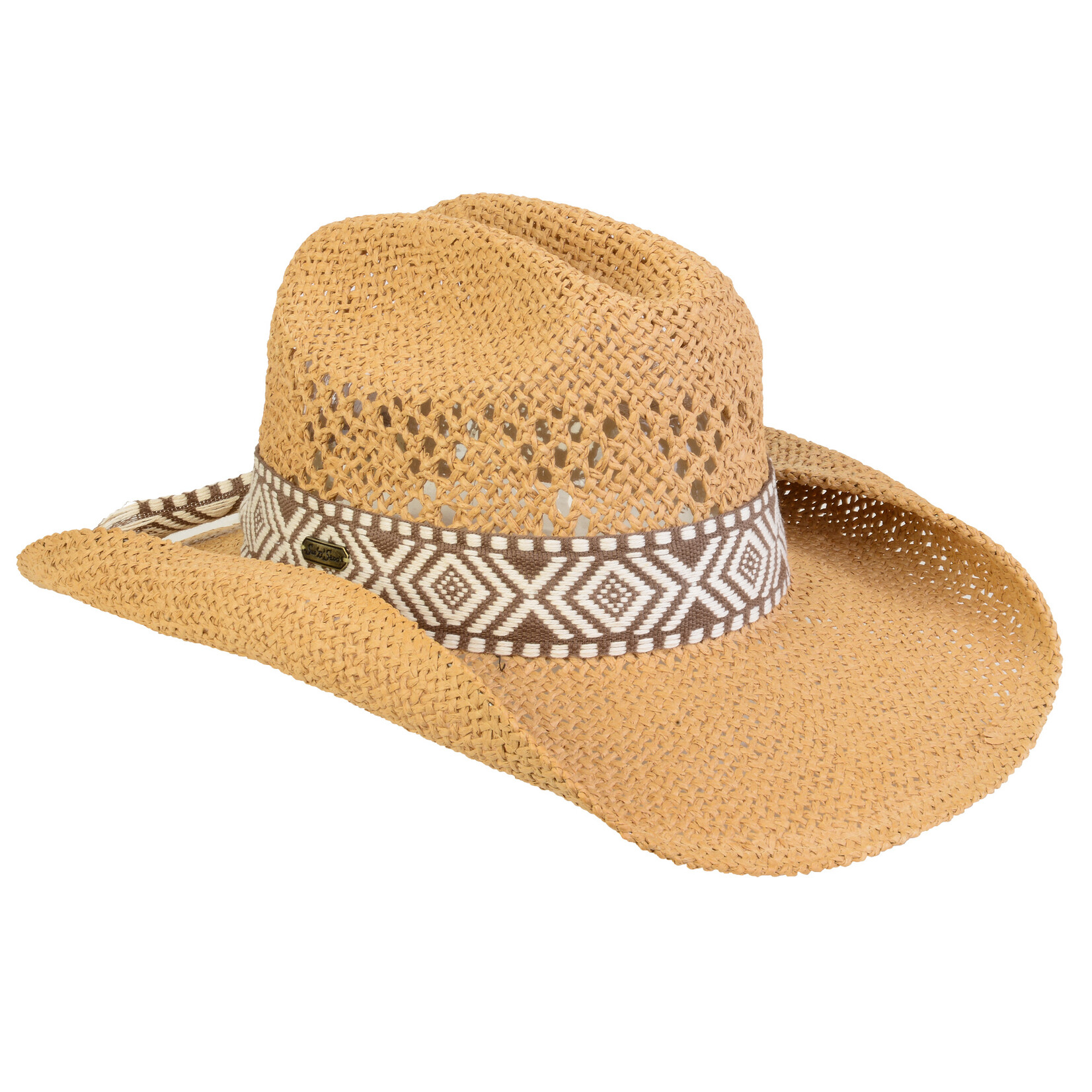 Tan, Paperbraid Western, Brim 3.5"