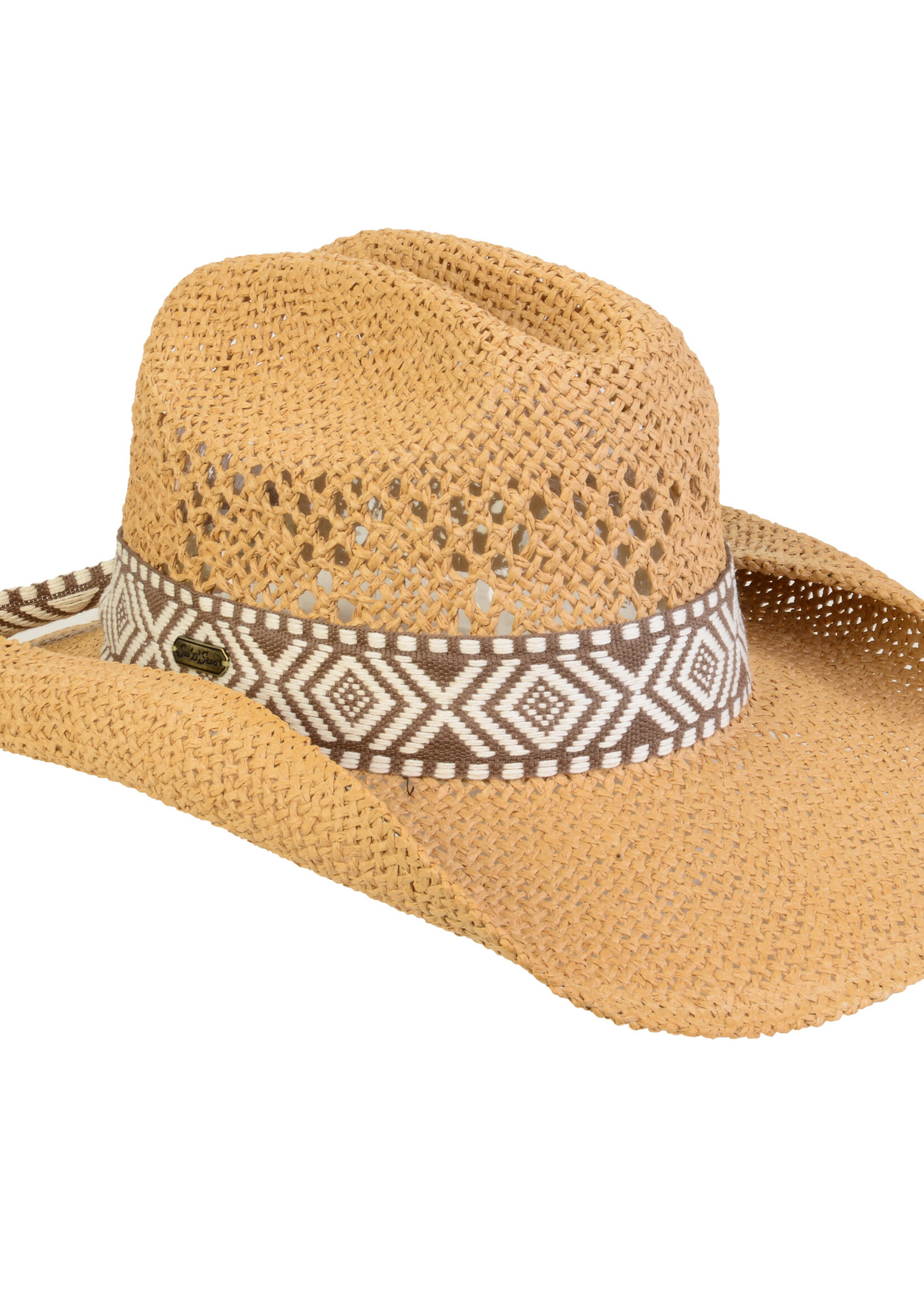 Tan, Paperbraid Western, Brim 3.5"