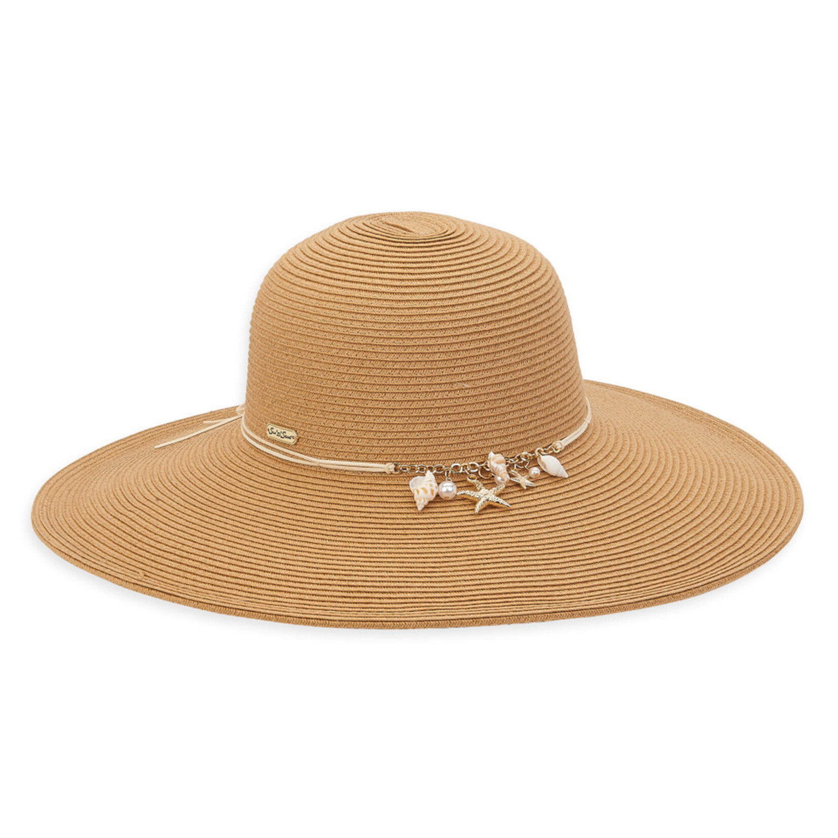 Tan, Paperbraid Floppy, Brim 5"