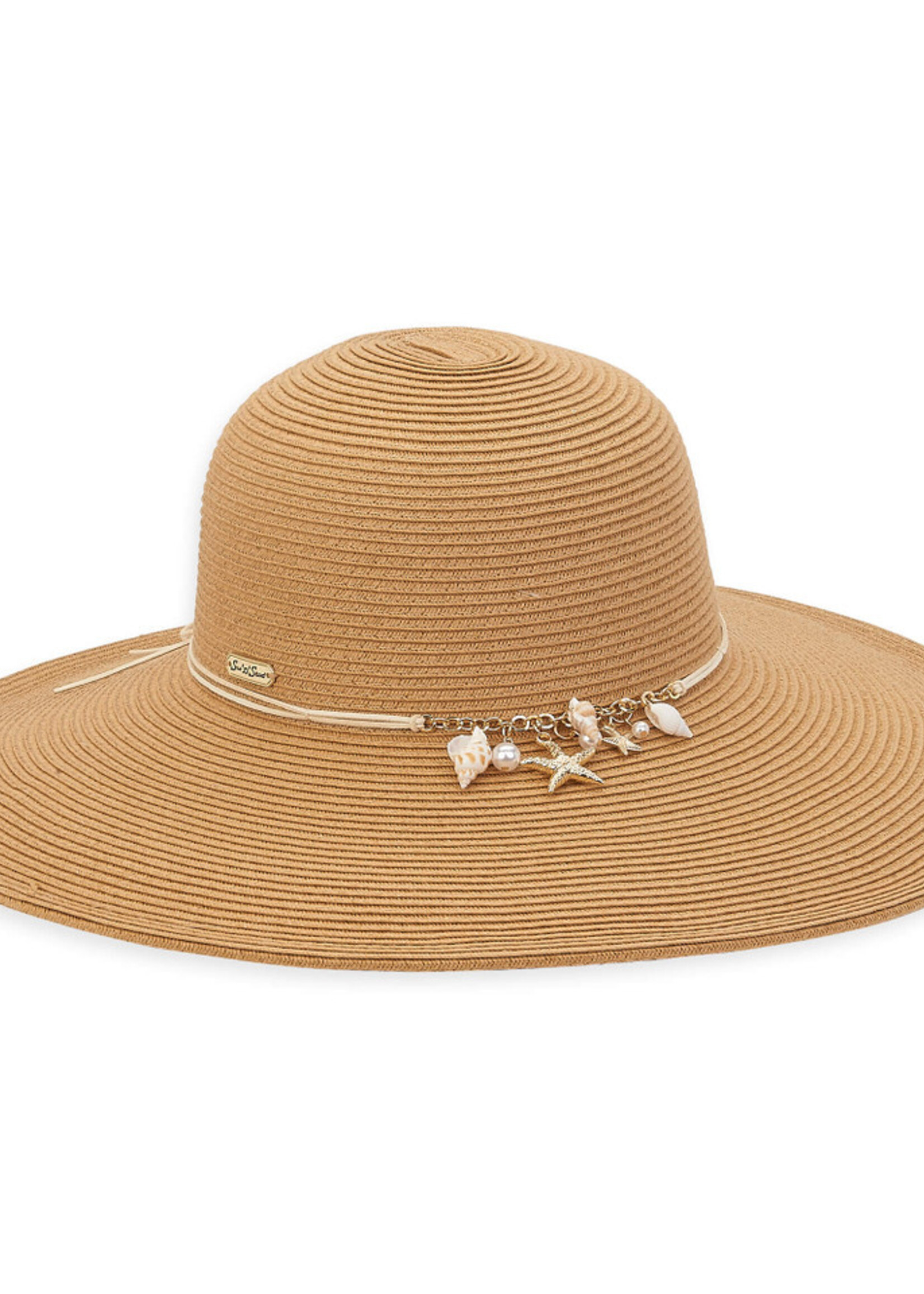 Tan, Paperbraid Floppy, Brim 5"