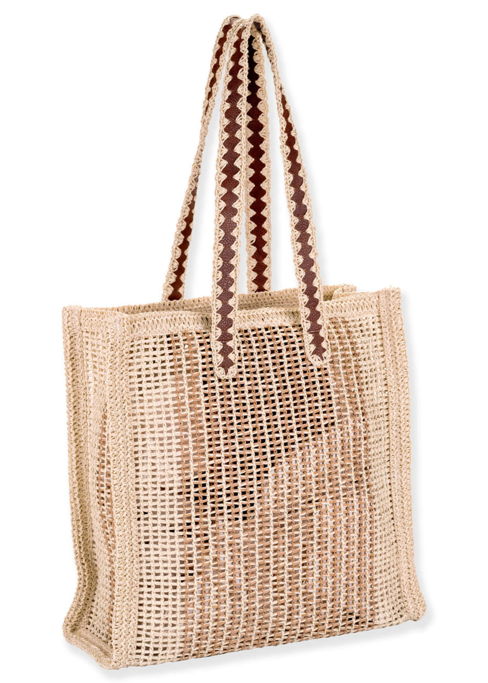 Sun N Sand Paper Straw Shoulder Tote