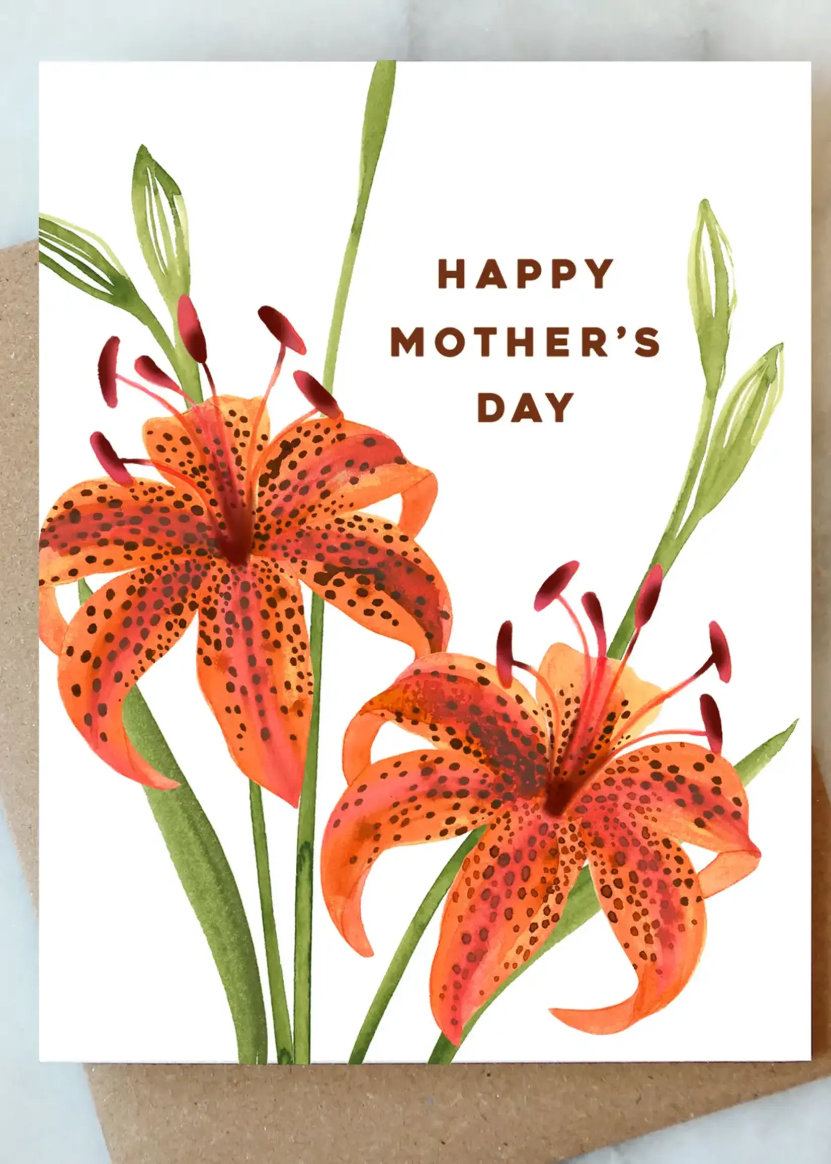 Tiger Lily Mother's Day Card