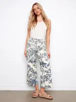 Charlie B Printed Cropped Patch Pocket Flare