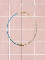 driftaway jewelry Beaded Fish Two Tone Necklace