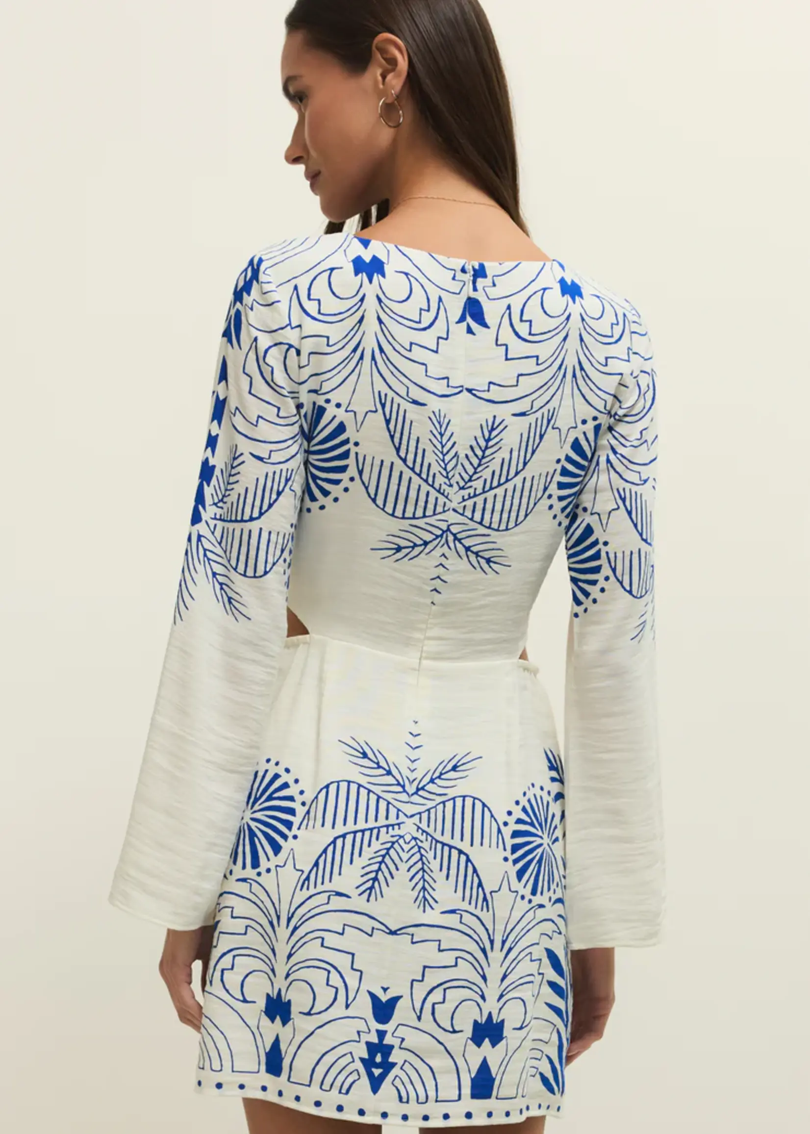 Z Supply Tahina Palm Mini Dress