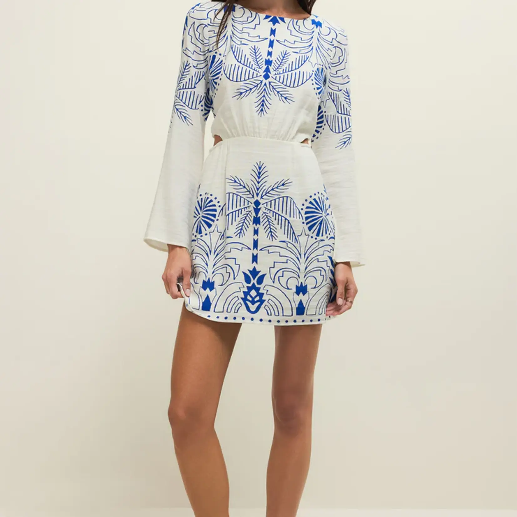 Z Supply Tahina Palm Mini Dress