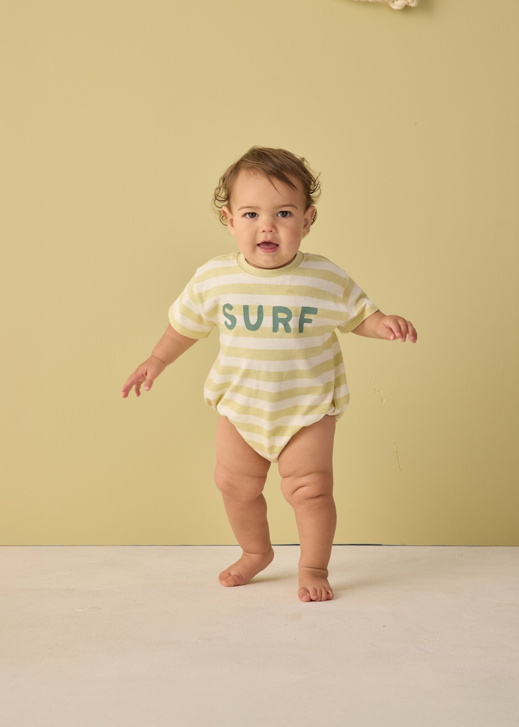 Rylee + Cru LLC Relaxed Bubble Romper Surf