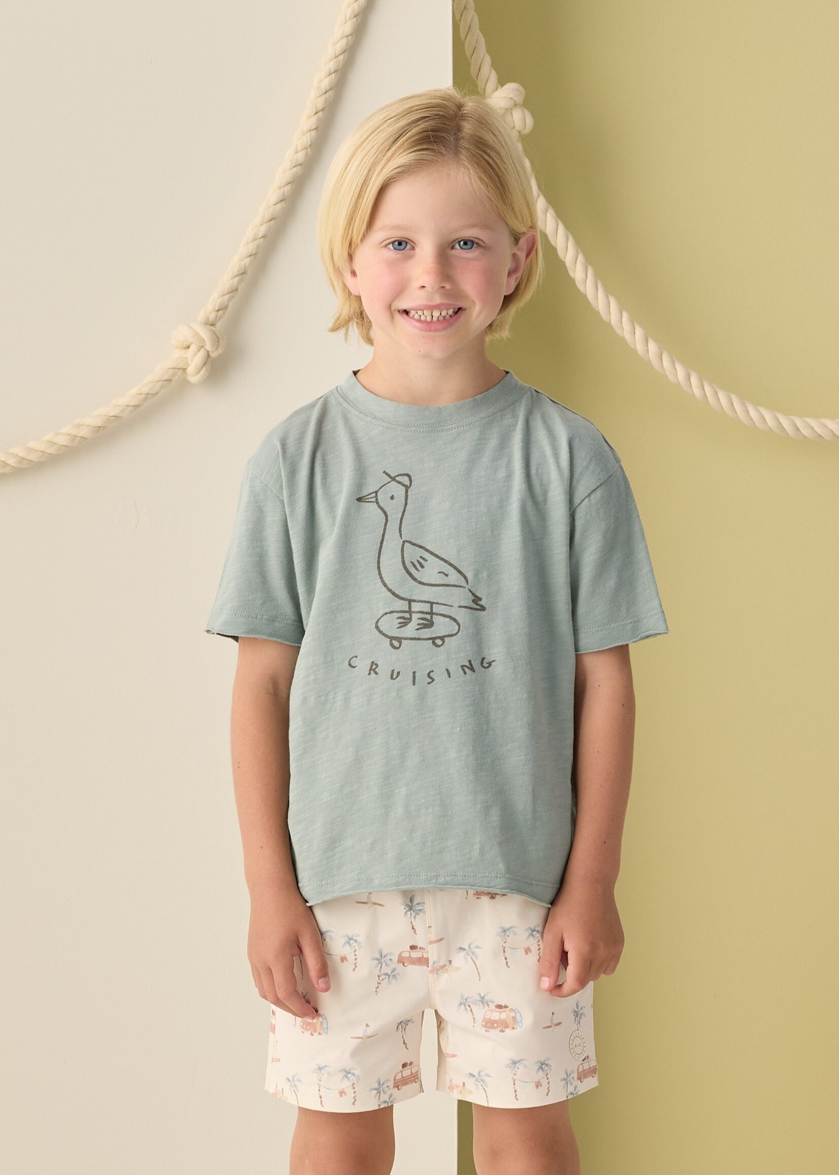 Rylee + Cru LLC Raw Edge Tee Cruising