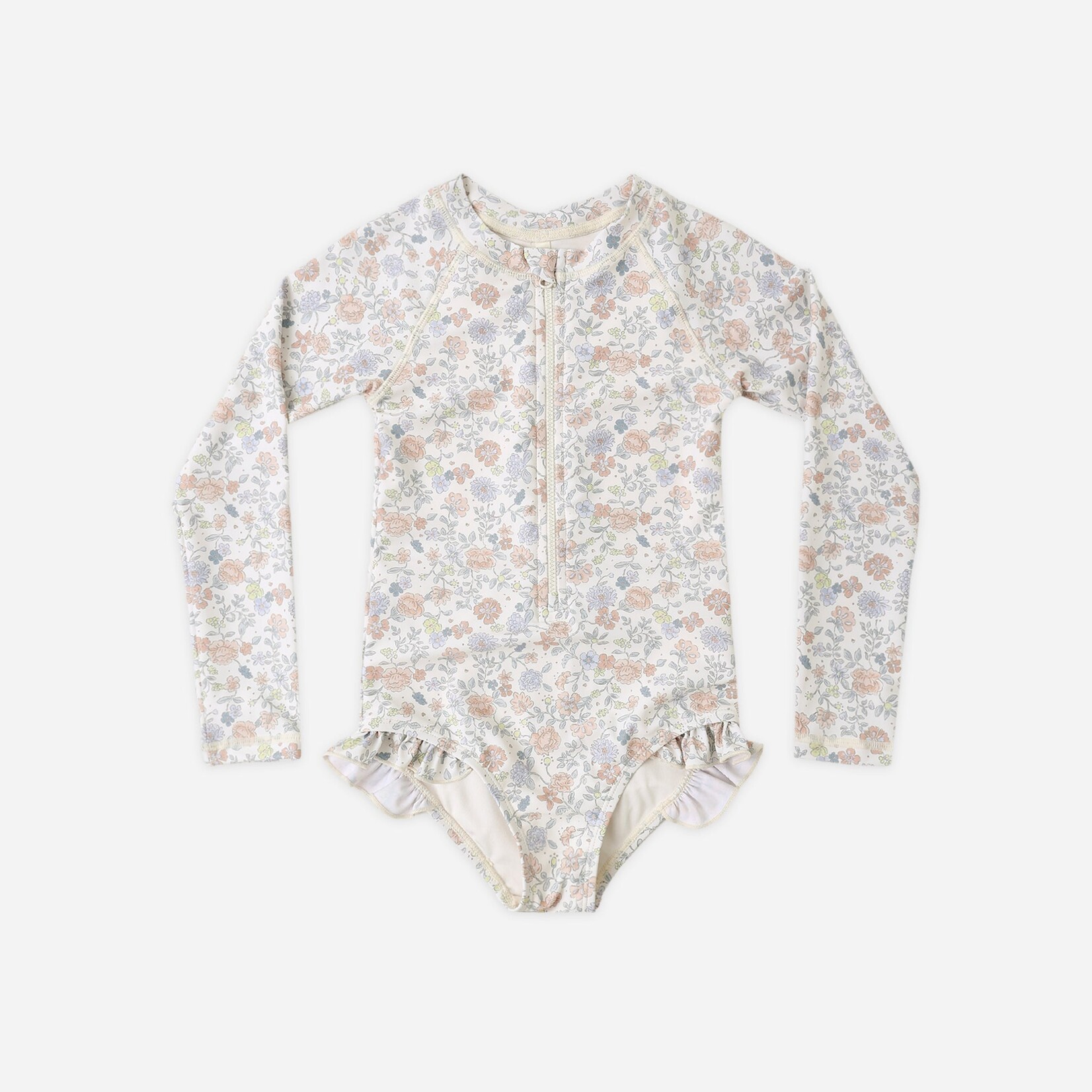 Rylee + Cru LLC Rashguard One-Piece Bloom