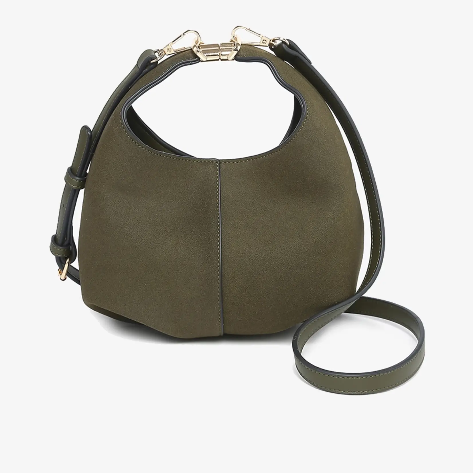 Elena Convertible Suede Crossbody Bag