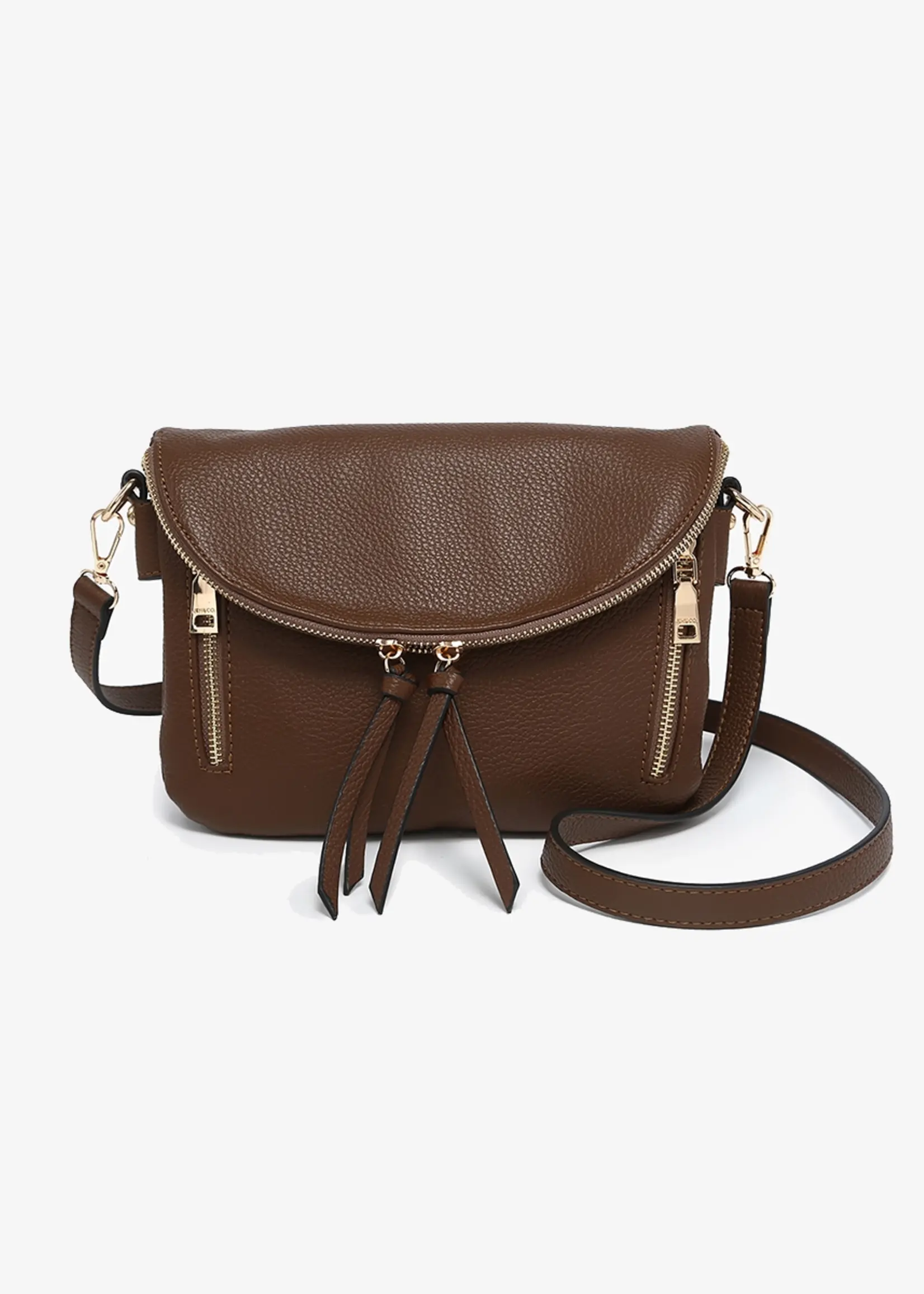 Aubree Flapover Multi-Compartment Crossbody Bag
