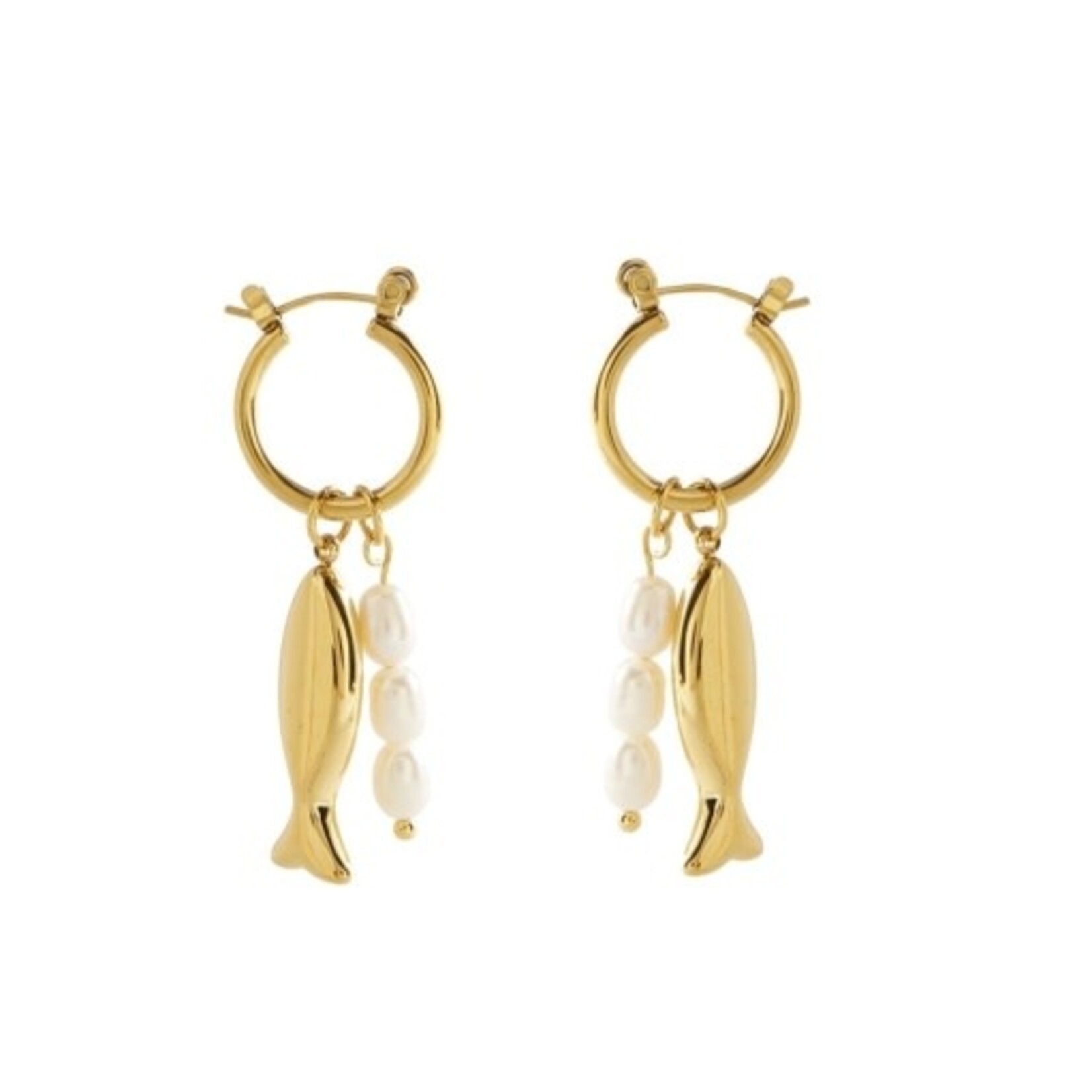 Salty Cali FISH AND PEARL HOOPS