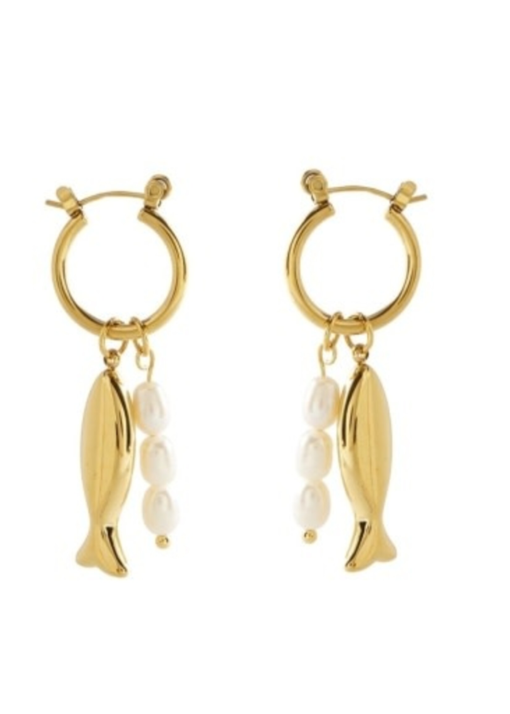 Salty Cali FISH AND PEARL HOOPS