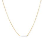 Salty Cali HALO PEARL BAR NECKLACE