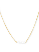 Salty Cali HALO PEARL BAR NECKLACE