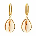 Salty Cali DANGLE COWRIE SHELL EARRINGS
