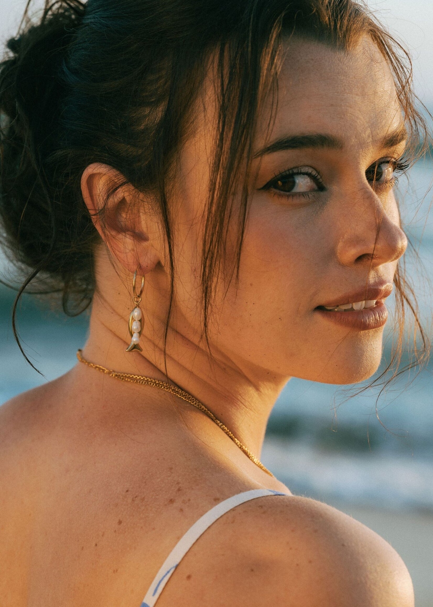 Salty Cali FISH AND PEARL HOOPS