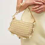 Steph Seashell Straw Bag Evening Bag