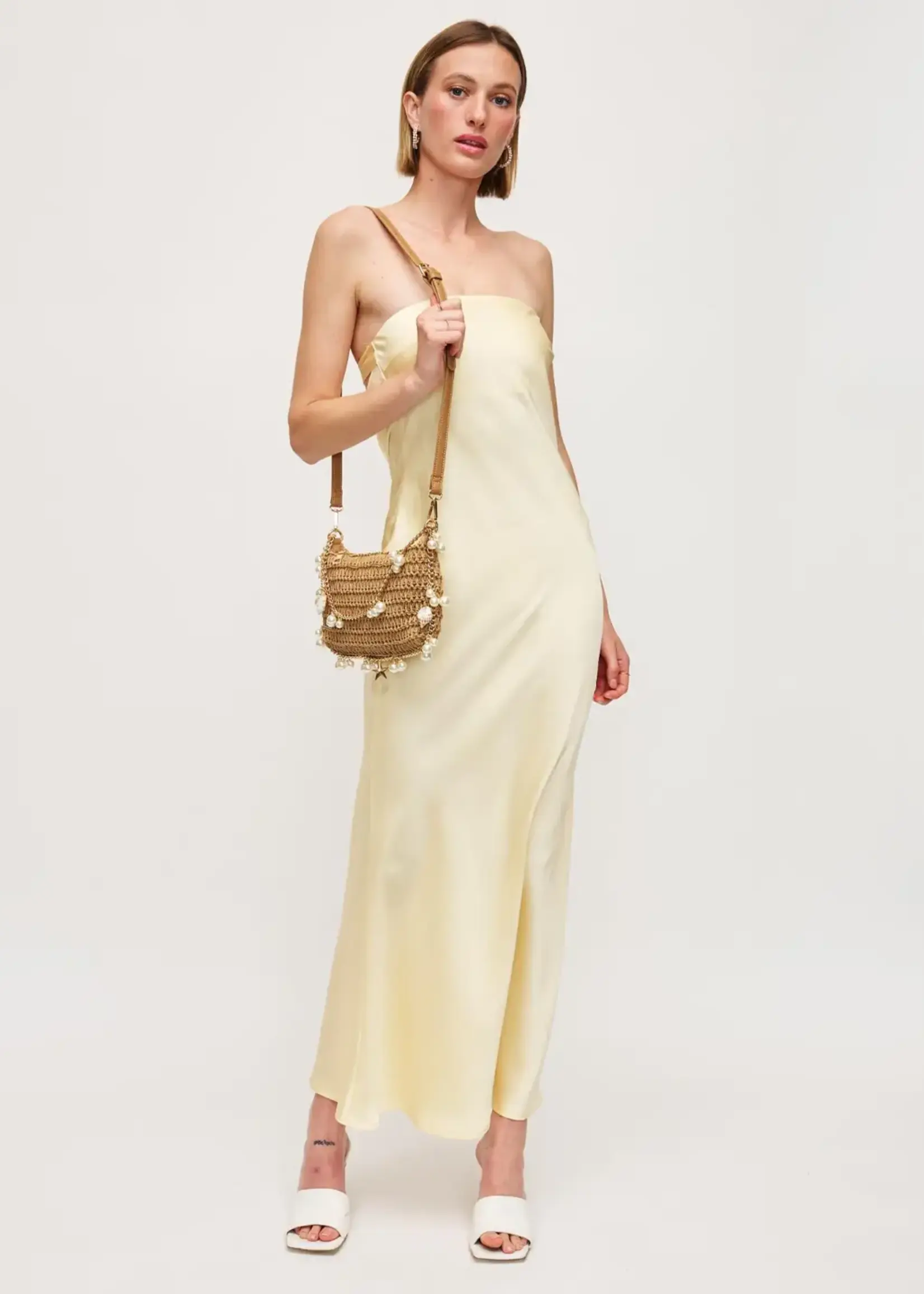 Steph Seashell Straw Bag Evening Bag
