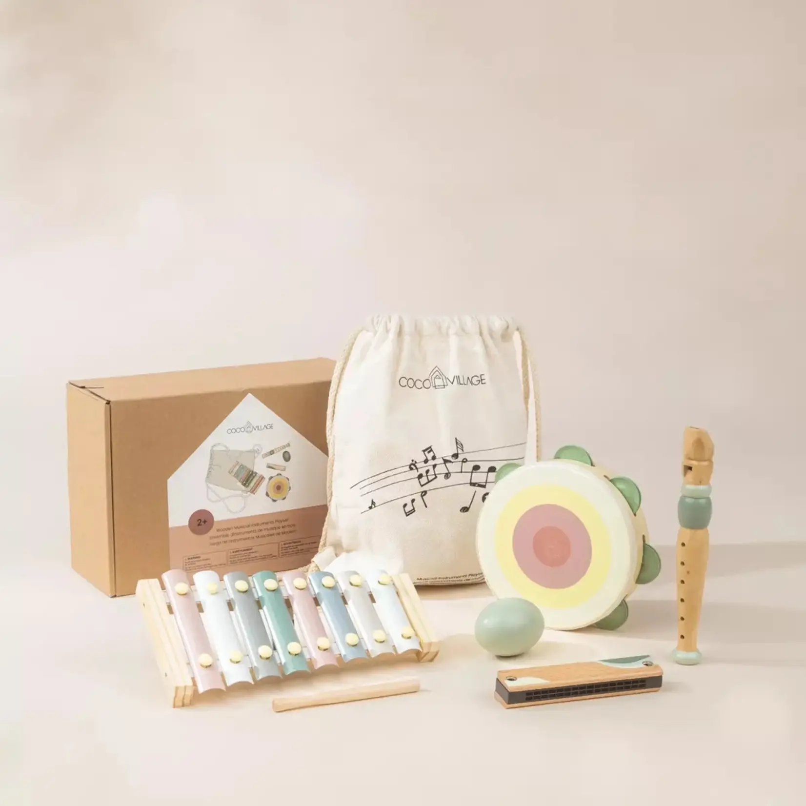 Wooden Musical Instruments Playset