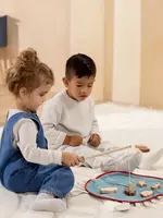 Wooden Fishing Game with Bag