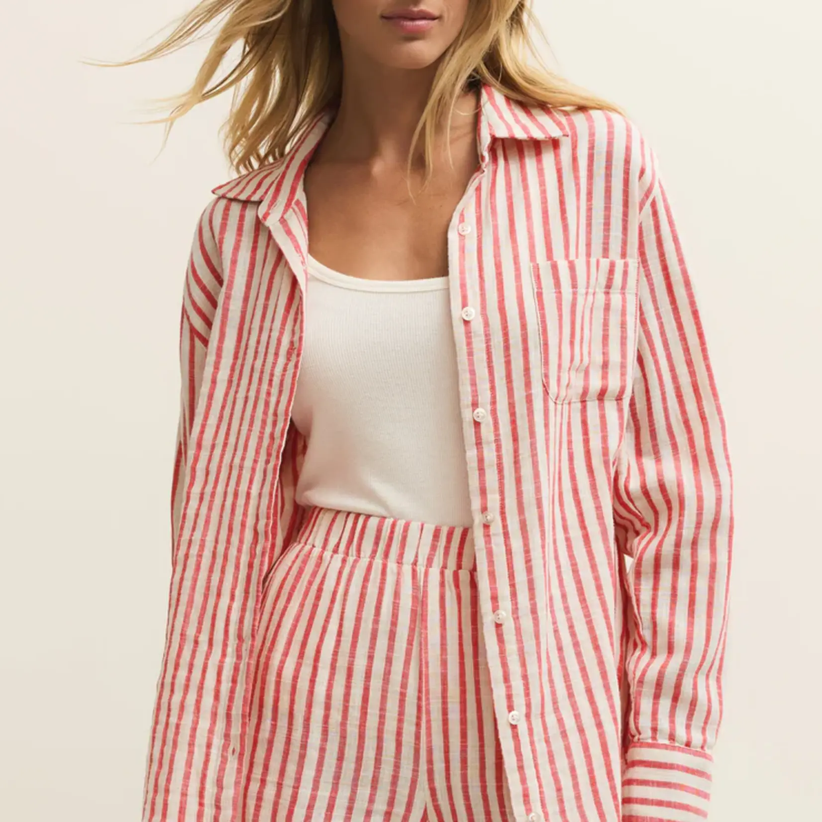 Z Supply Saturdays Stripe Shirt