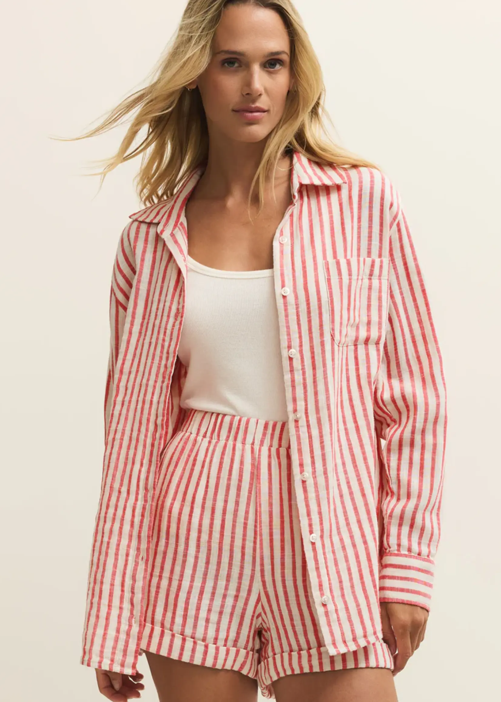 Z Supply Saturdays Stripe Shirt