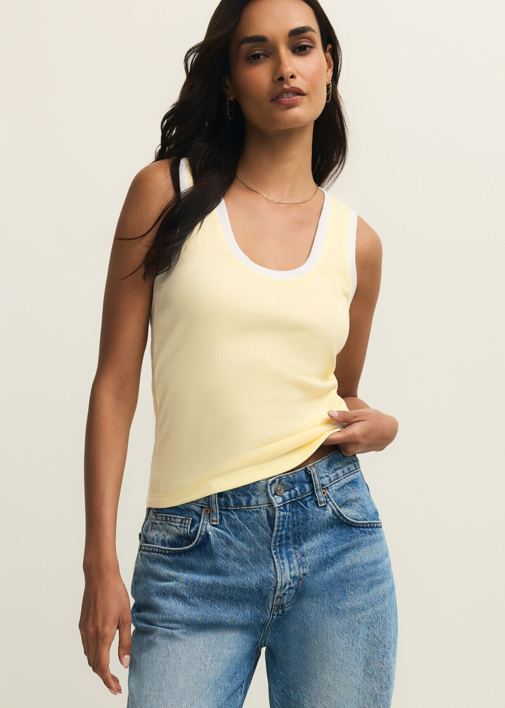 Z Supply Sirena Colorblocked Rib Tank