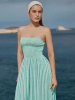 Z Supply Bayside Striped Midi Dress La Palma