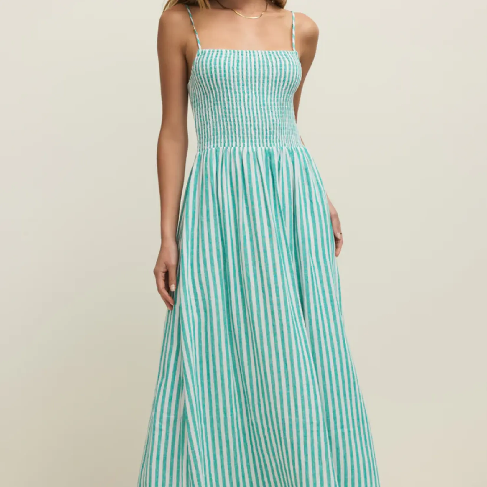 Z Supply Bayside Striped Midi Dress La Palma