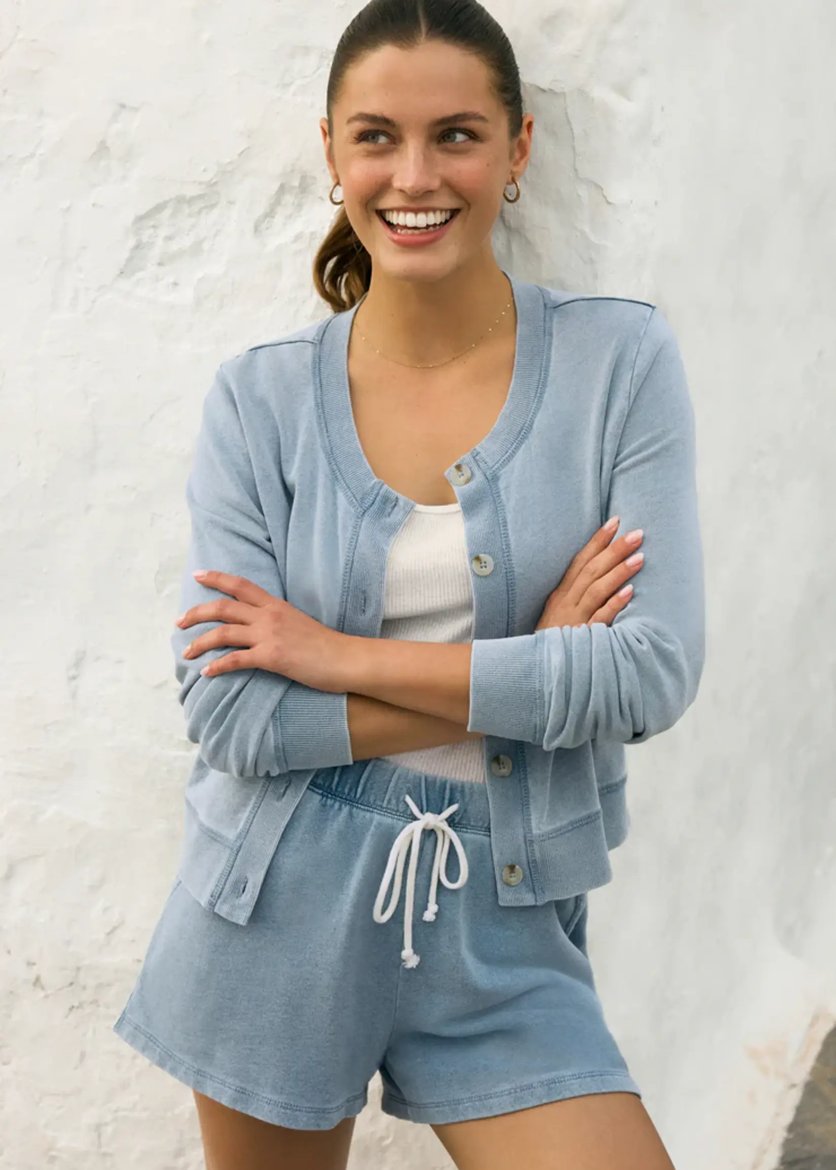 Z Supply Hunter Knit Denim Short