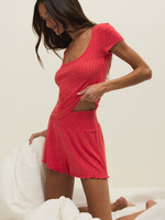 Z Supply Dawn Smocked Rib Short