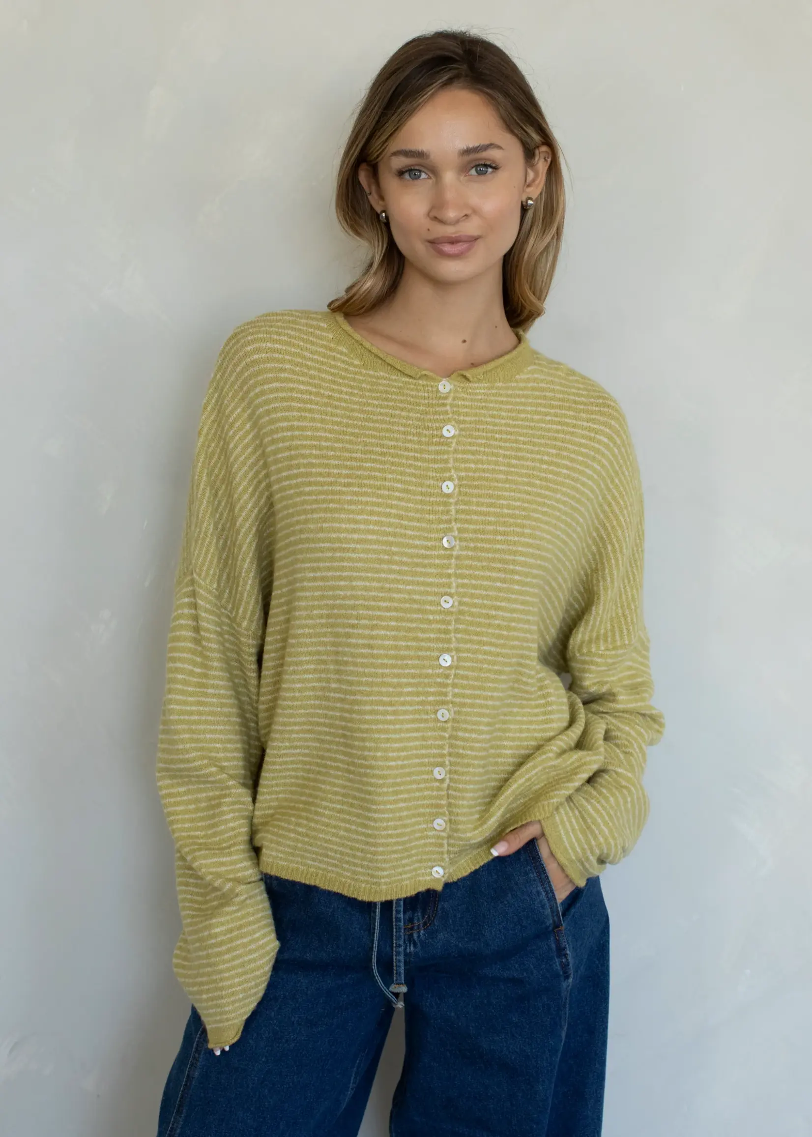 Things Between Pin Striped Button Down