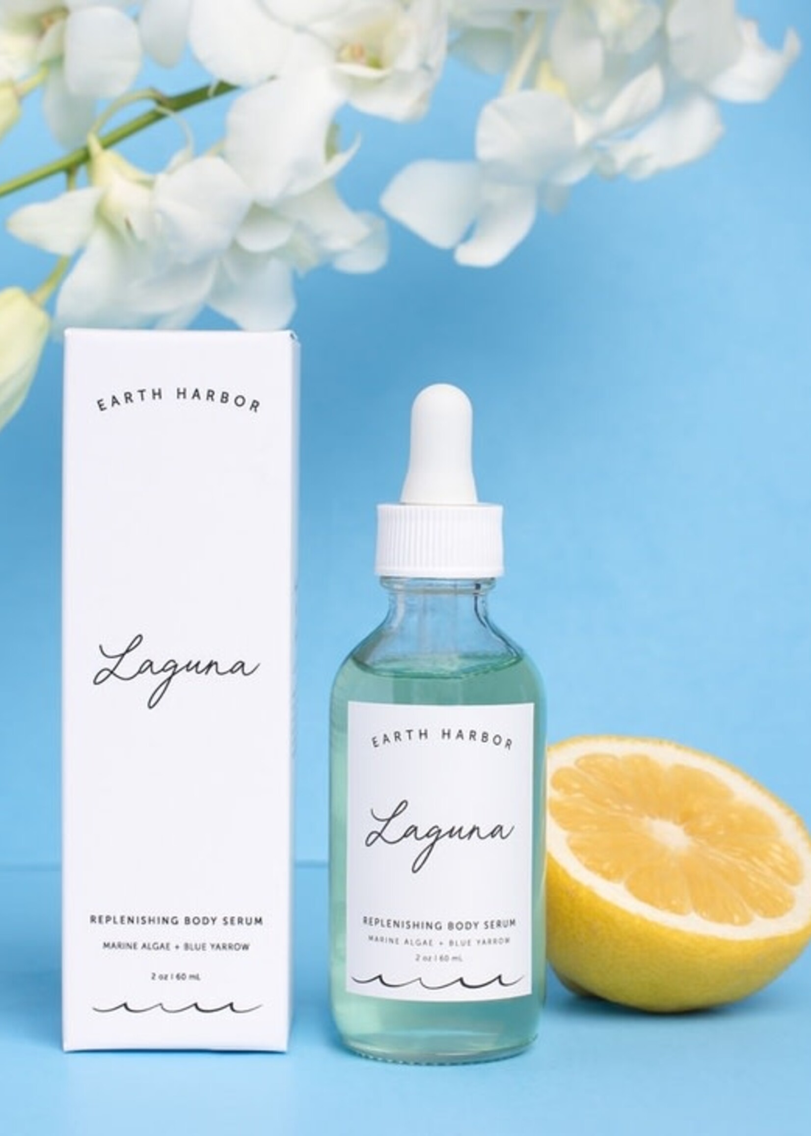 Earth Harbor Naturals Laguna Body Oil: Blue Yarrow + Marine Algae