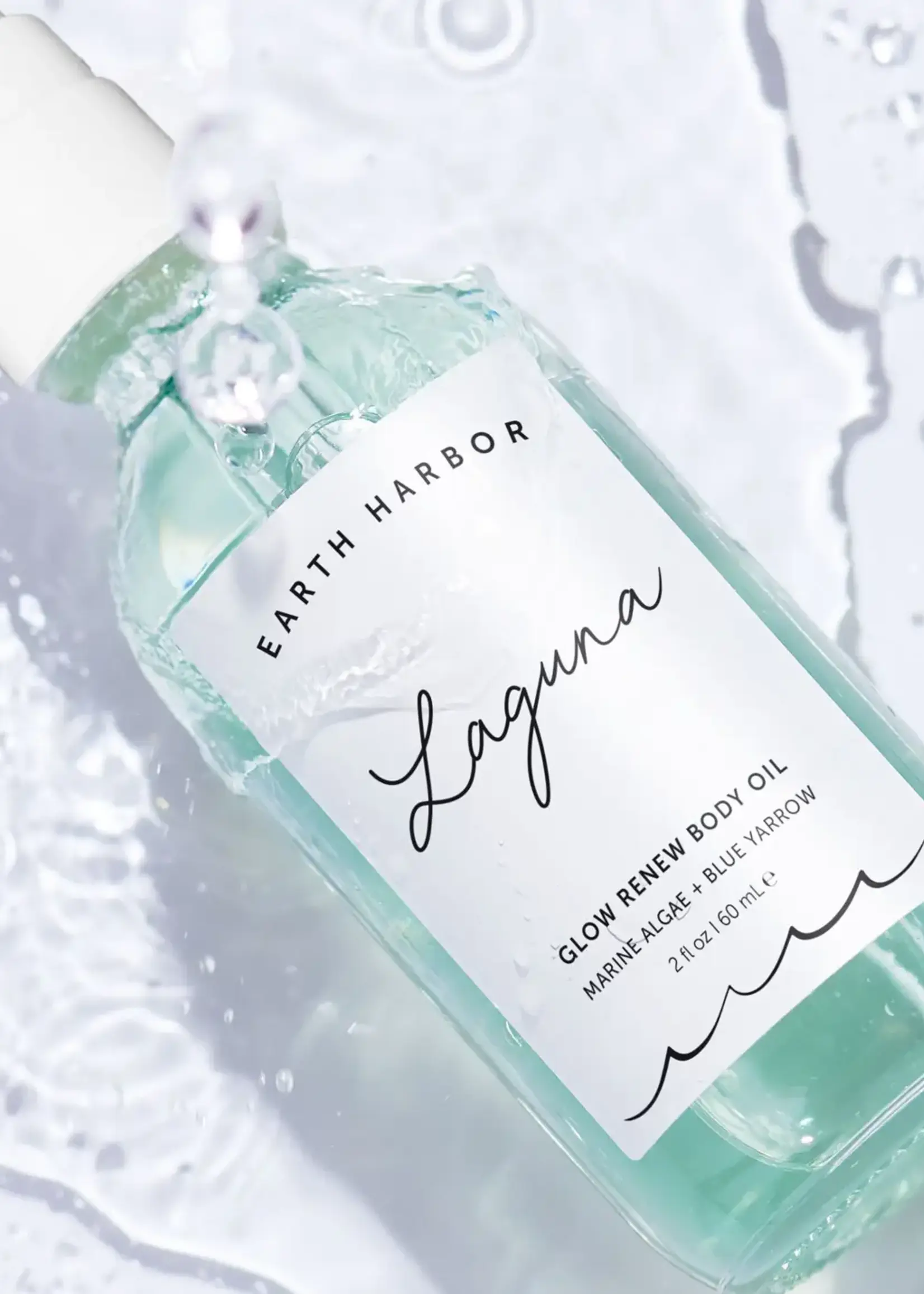 Earth Harbor Naturals Laguna Body Oil: Blue Yarrow + Marine Algae