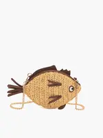 Marine Muse Raffia Fish Bag