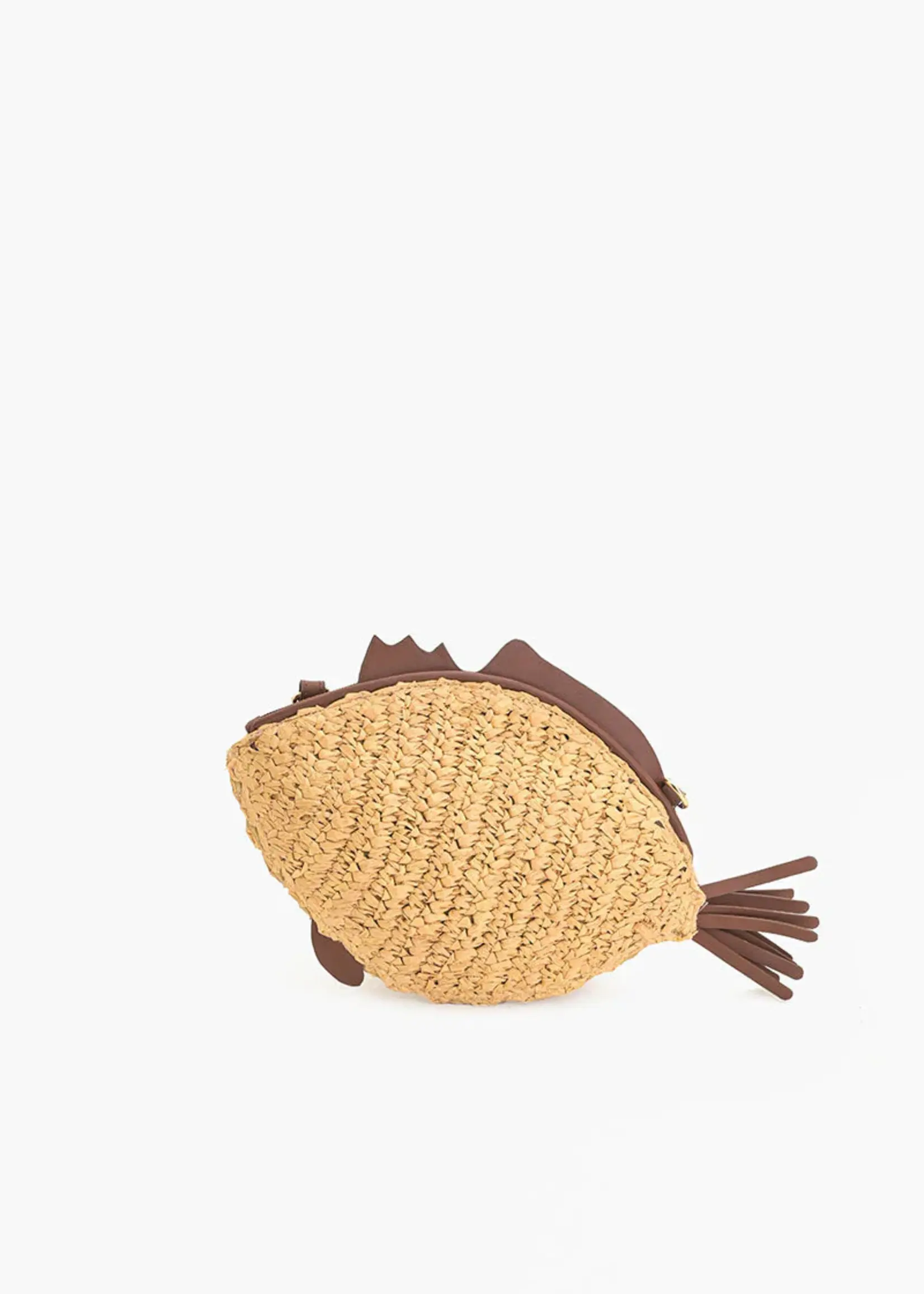 Marine Muse Raffia Fish Bag