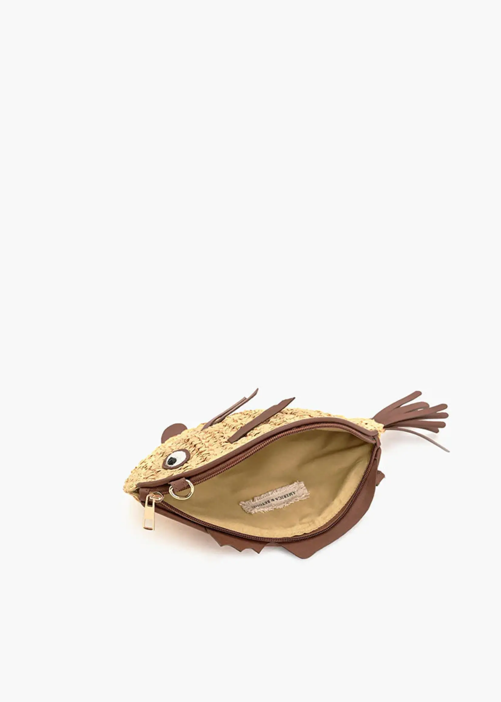 Marine Muse Raffia Fish Bag