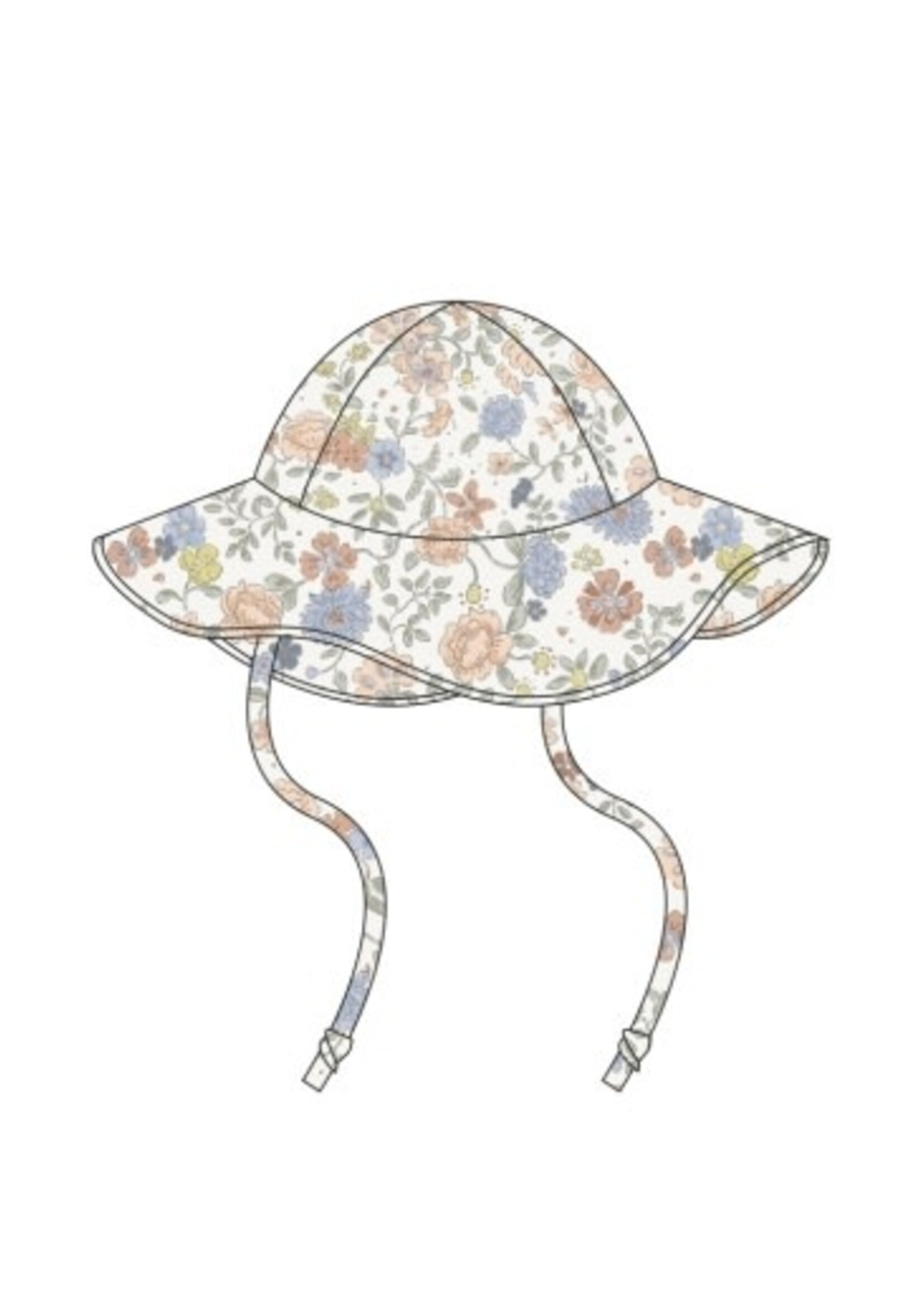 Rylee + Cru LLC Floppy Swim Hat Bloom