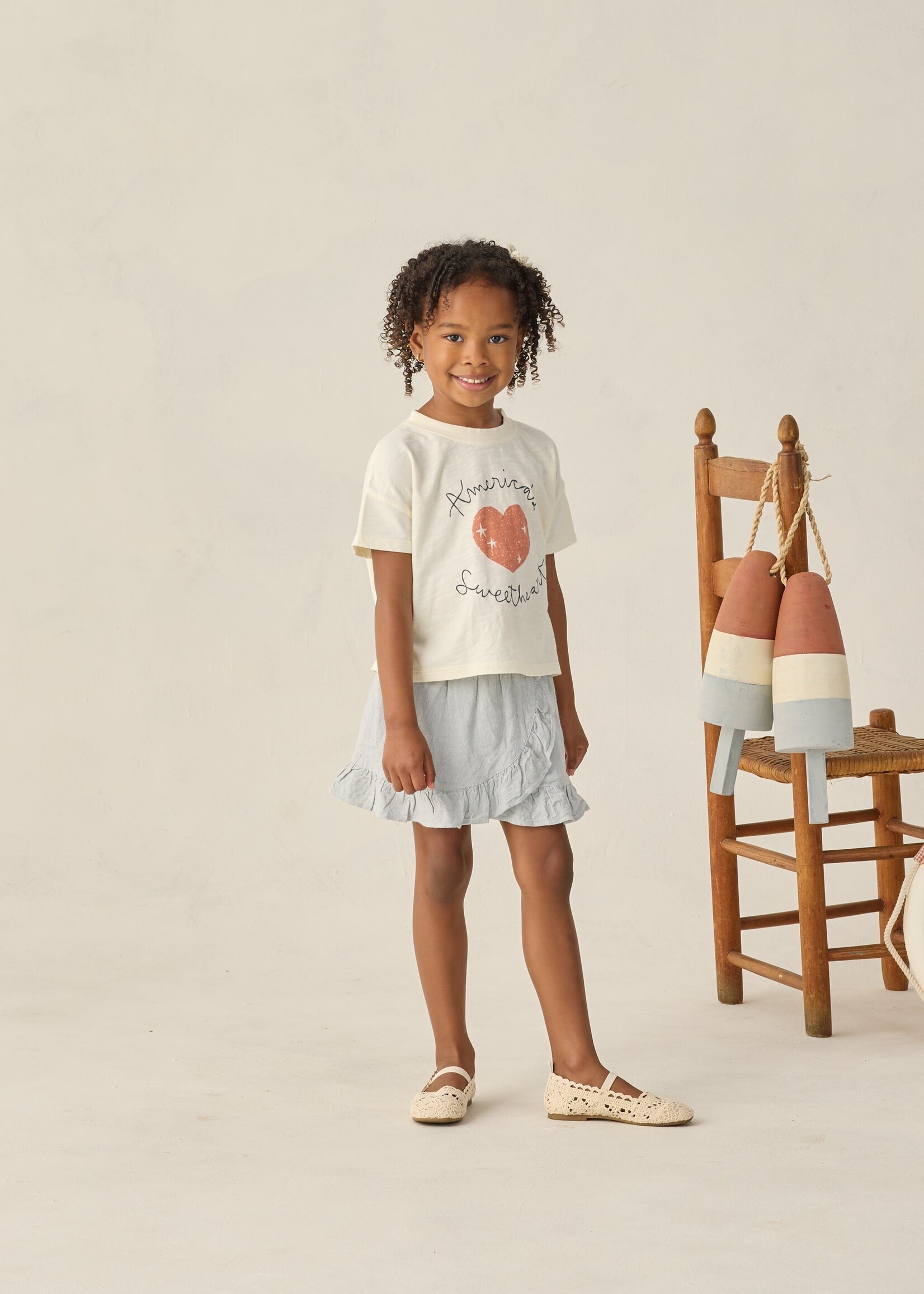 Rylee + Cru LLC Wrap Ruffle Skirt