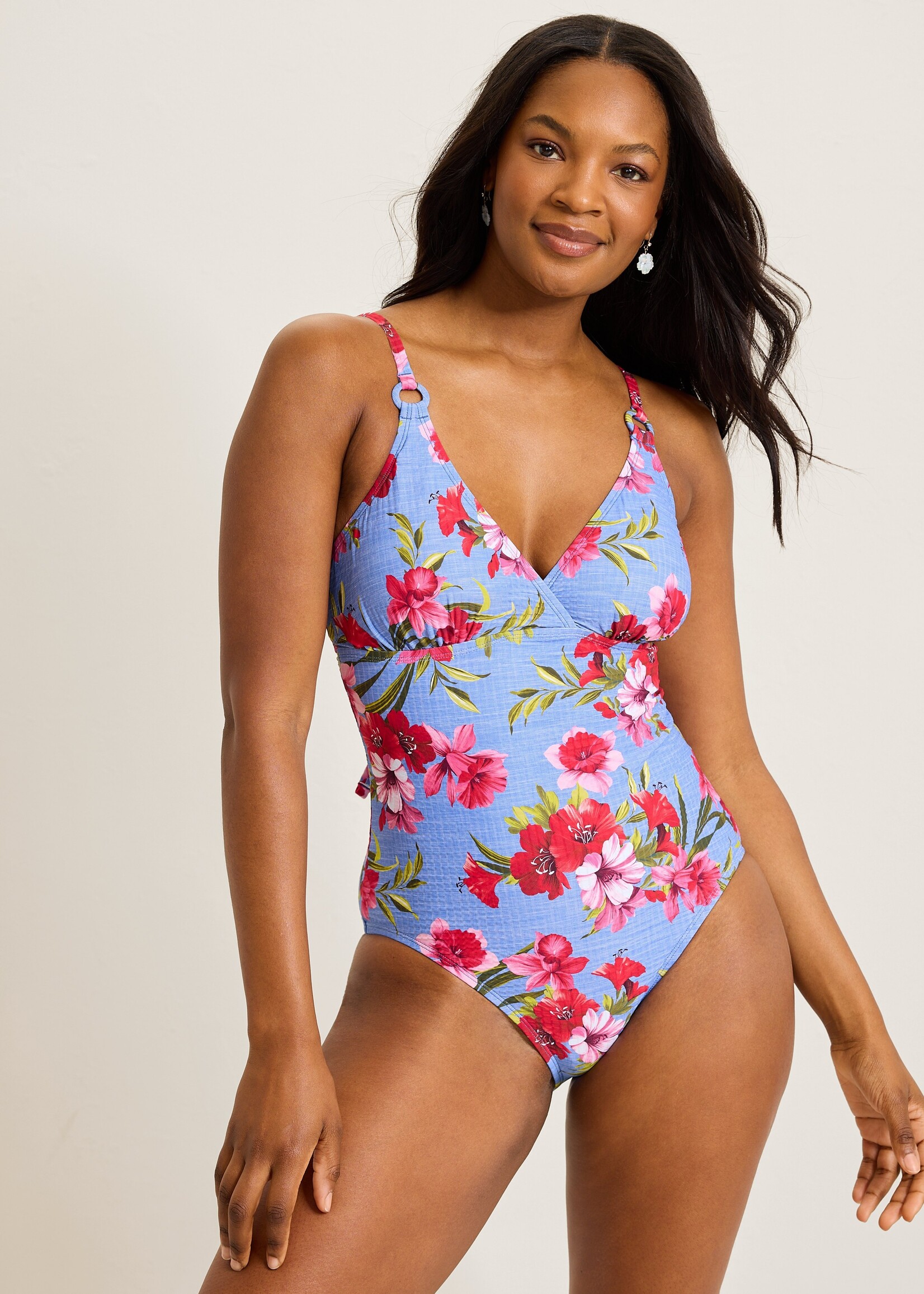 Tommy Bahama Tropic Isles Chambray Beach One-Piece Swimsuit