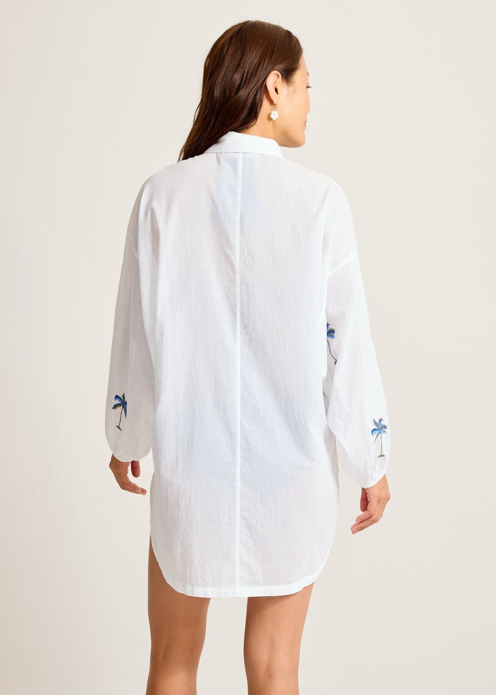 Tommy Bahama Catalina Coast Palm Boyfriend Beach Shirt