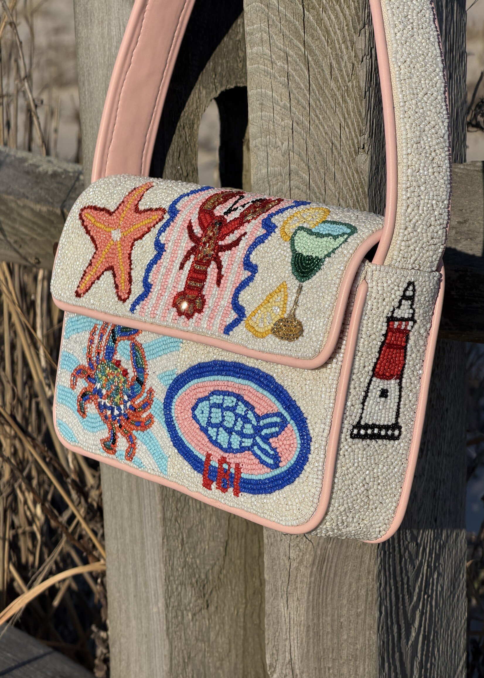 America & Beyond The LBI Beaded Shoulder Bag